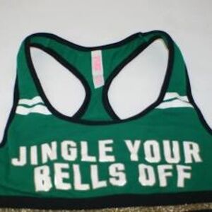 PINK VICTORIA'S SECRET JUNGLE YOUR BELLS OFF SPORT BRA
